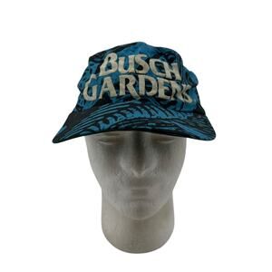 Vintage Busch Gardens Hat Adjustable Snap Back Baseball Cap Embroidered Logo